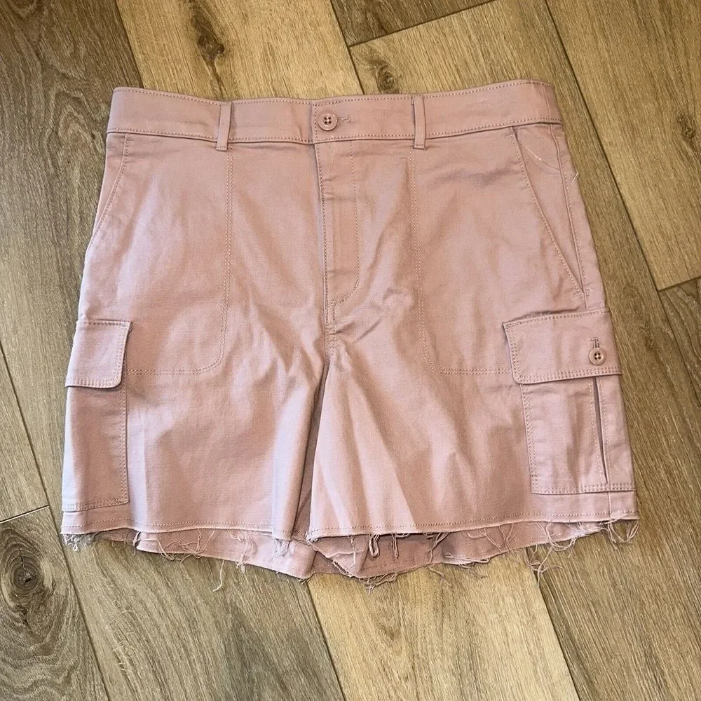 Loft Women's Size 6 Cargo Shorts‎ Cut Off Mid Rise 4